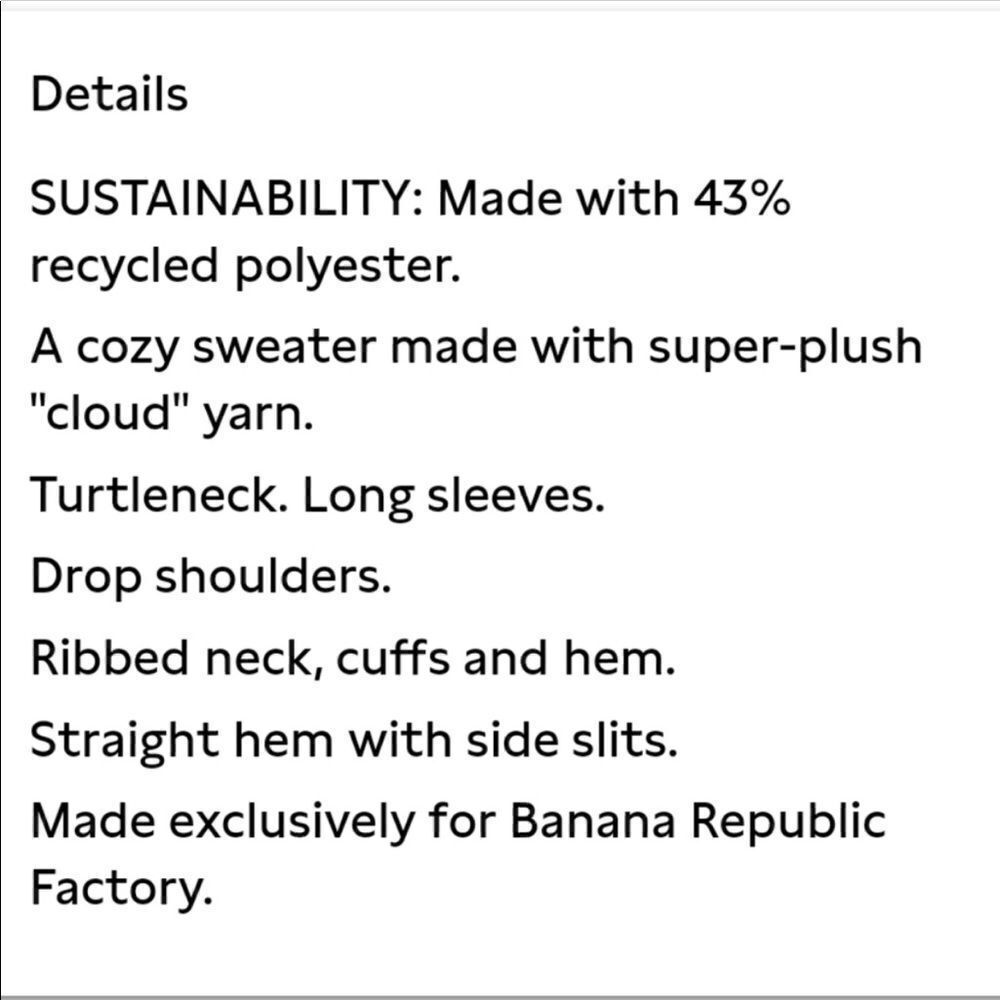 Banana Republic Oversized Cozy Turtleneck Sweater - Picture 7 of 11